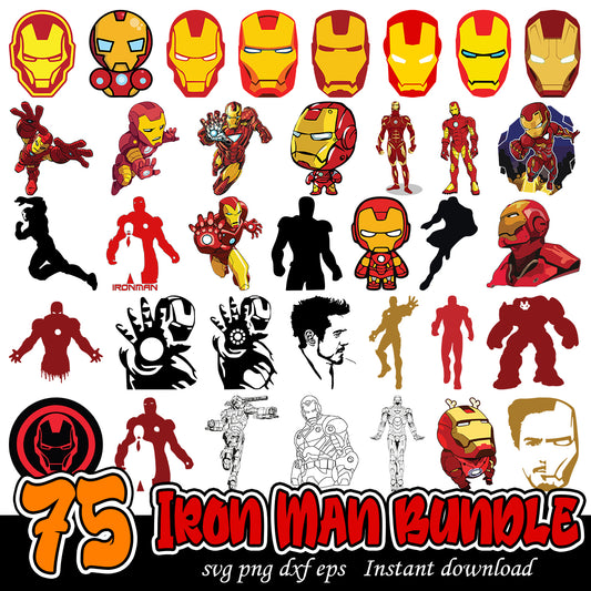 Iron man Bundle svg, Marvels movies character svg bundle