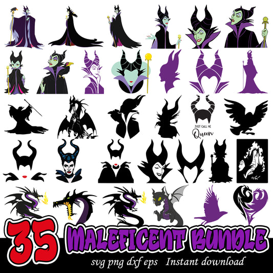 Maleficent SVG Bundle, Disney movies svg bundle