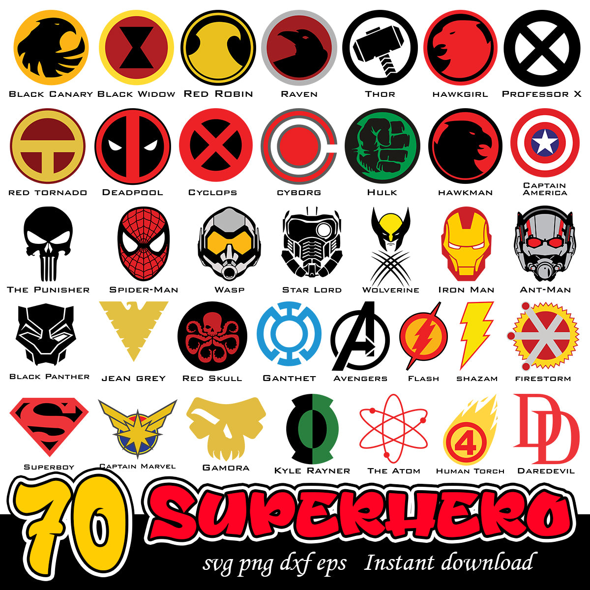 Superhero Svg bundle, Superheroes logo svg bundle