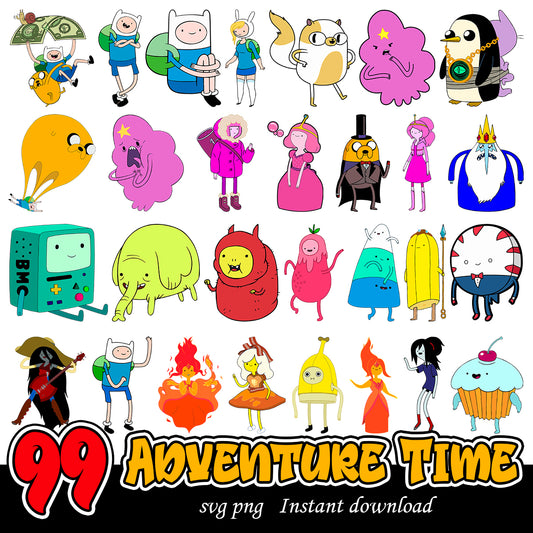 Adventure Time svg bundle, Cartoon Network movies bundle