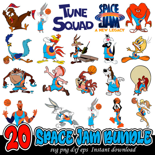 Space Jam 2 Svg, Space Jam cartoon svg bundle