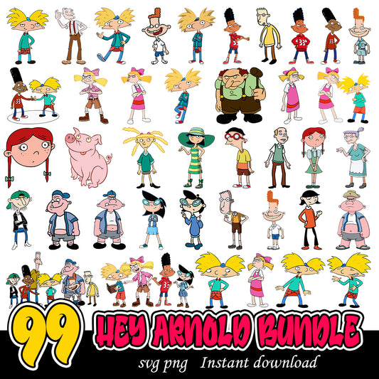 Hey Arnold svg bundle, The adventures of Arnold bundle