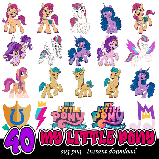 My Little Pony svg bundle, Cartoon characters bundle