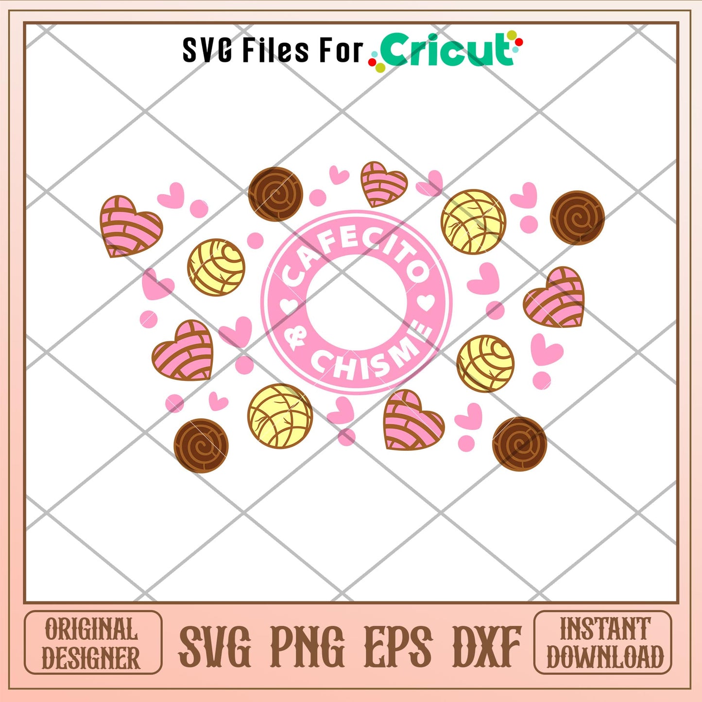 Cafecito Chismo Full Wrap, Cafecito _ Chisme Full Wrap Svg