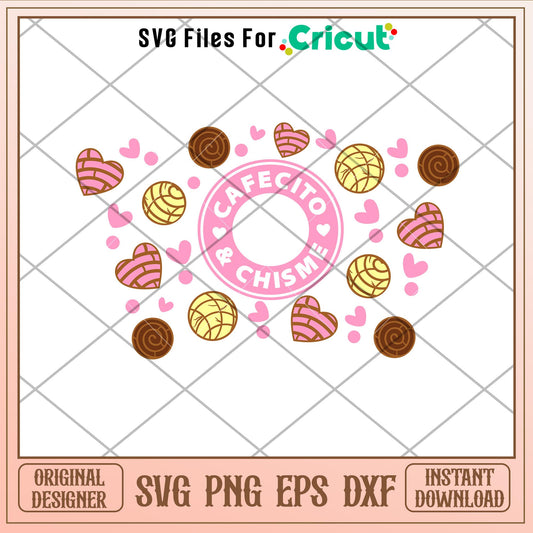 Cafecito Chismo Full Wrap, Cafecito _ Chisme Full Wrap Svg