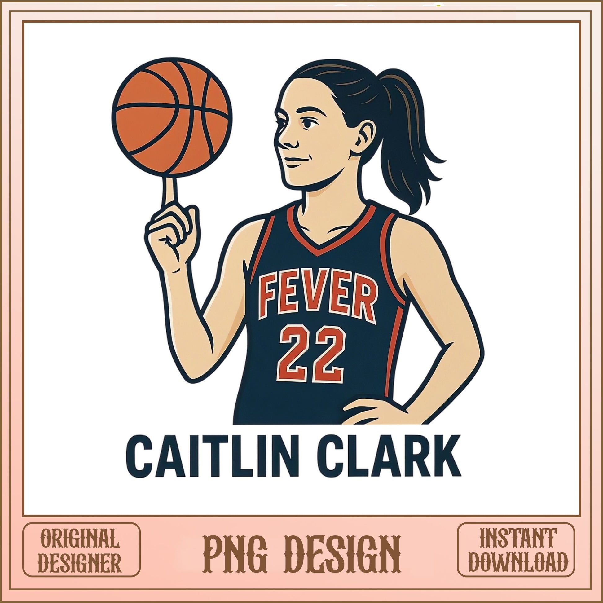 Caitlin Clark PNG, Indiana Fever Basketball, WNBA Fan PNG