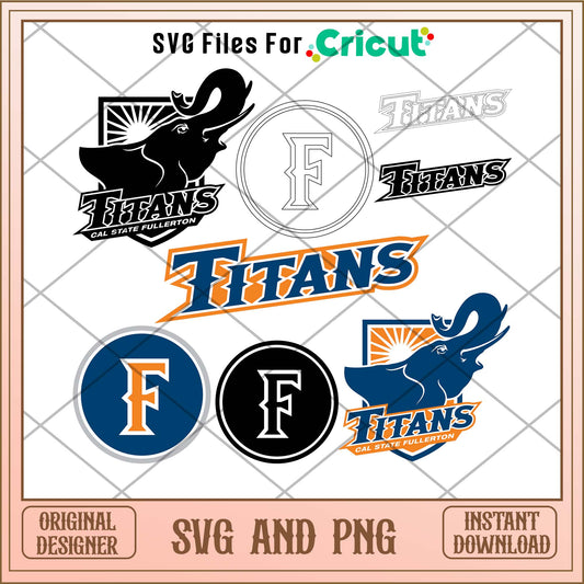 Cal State Fullerton Titans svg, Cal State Fullerton Titans svg bundle, NCAA svg