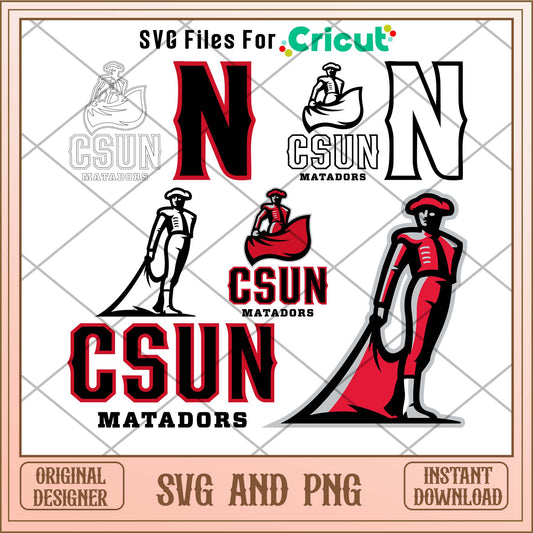 Cal State Northridge Matadors svg, Cal State svg bundle, NCAA svg