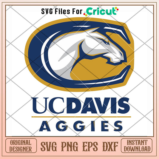 California Davis Aggies Logo Svg, California Davis Aggies Svg, NCAA Svg