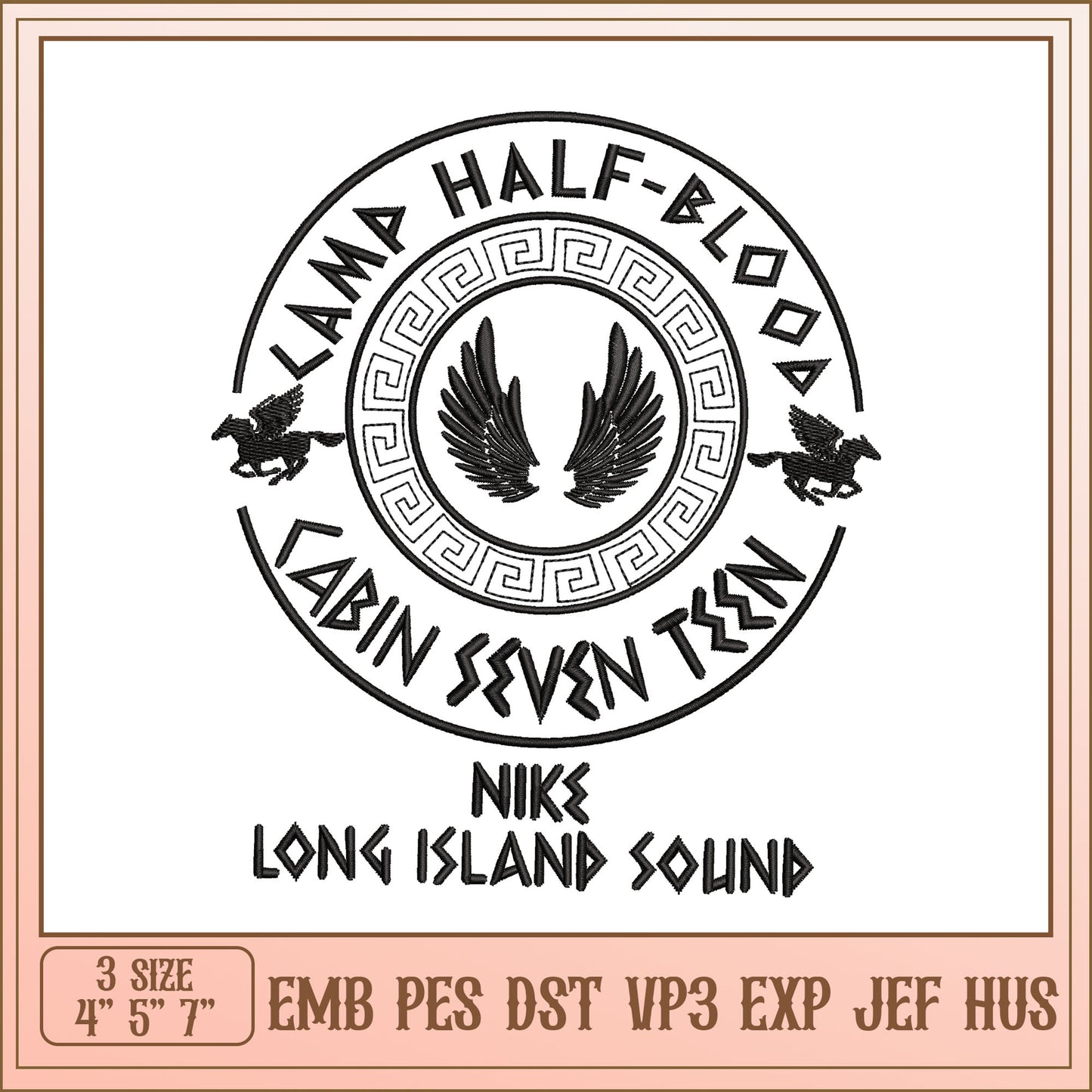 Camp Half-Blood Embroidery Design