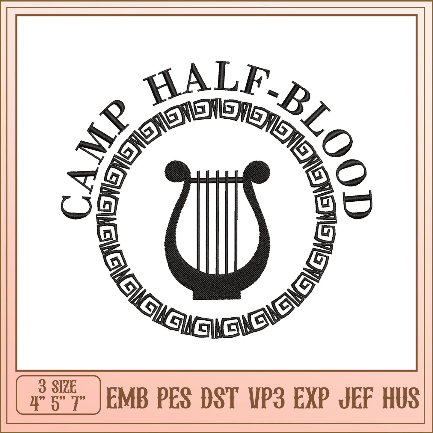 Camp Half Blood Embroidery Design