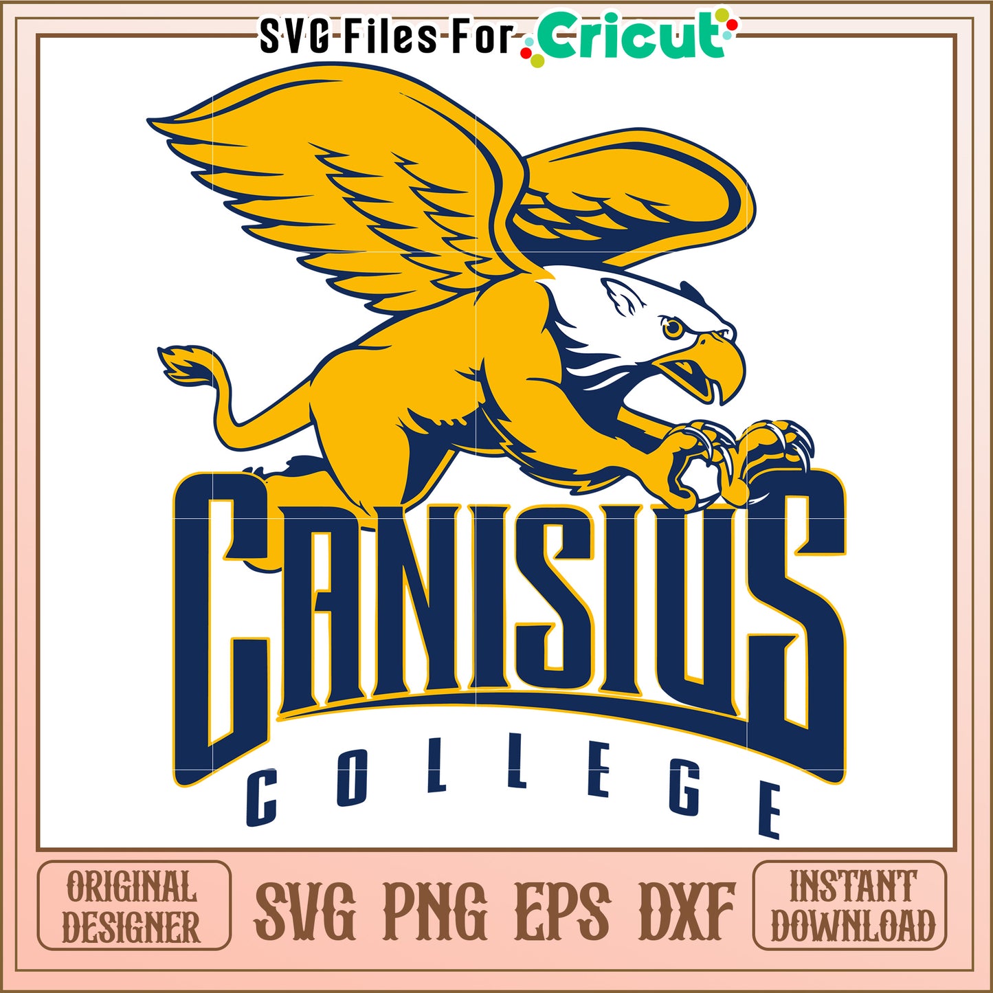 Canisius College Griffin SVG design, perfect for Cricut projects and crafts