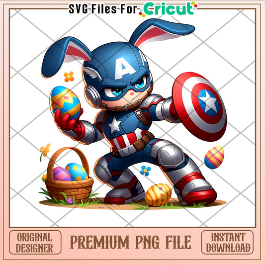 Captain America Easter Bunny PNG