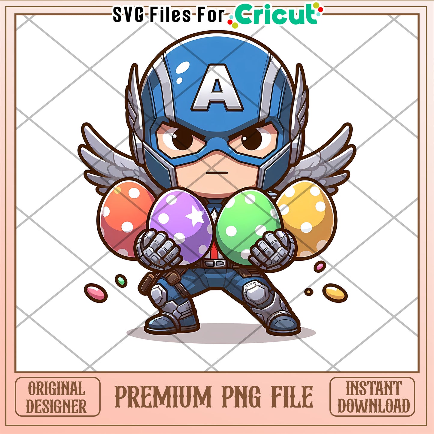 Captain America Easter PNG Instant Download