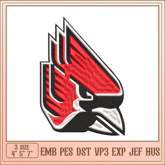 Cardinal Bird Embroidery Design