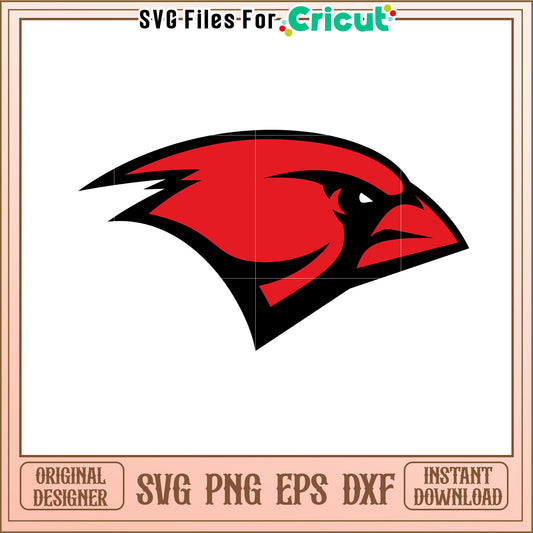 Cardinal SVG Design for Cricut, High Quality Red and Black Vector Download
