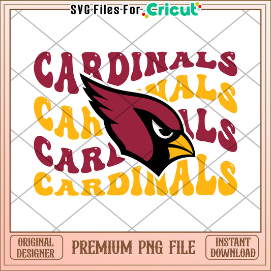 Cardinals PNG design for Cricut, perfect for sports enthusiasts