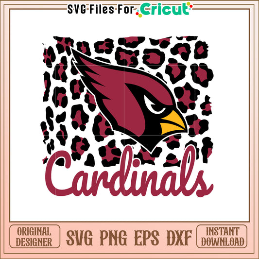 Cardinals SVG Design, Leopard Print