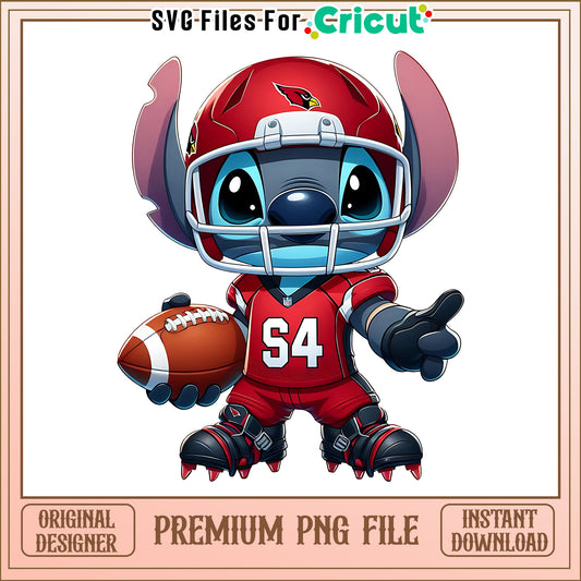 Cardinals Stitch and rugby ball png, Arizona Cardinals png, NFL png