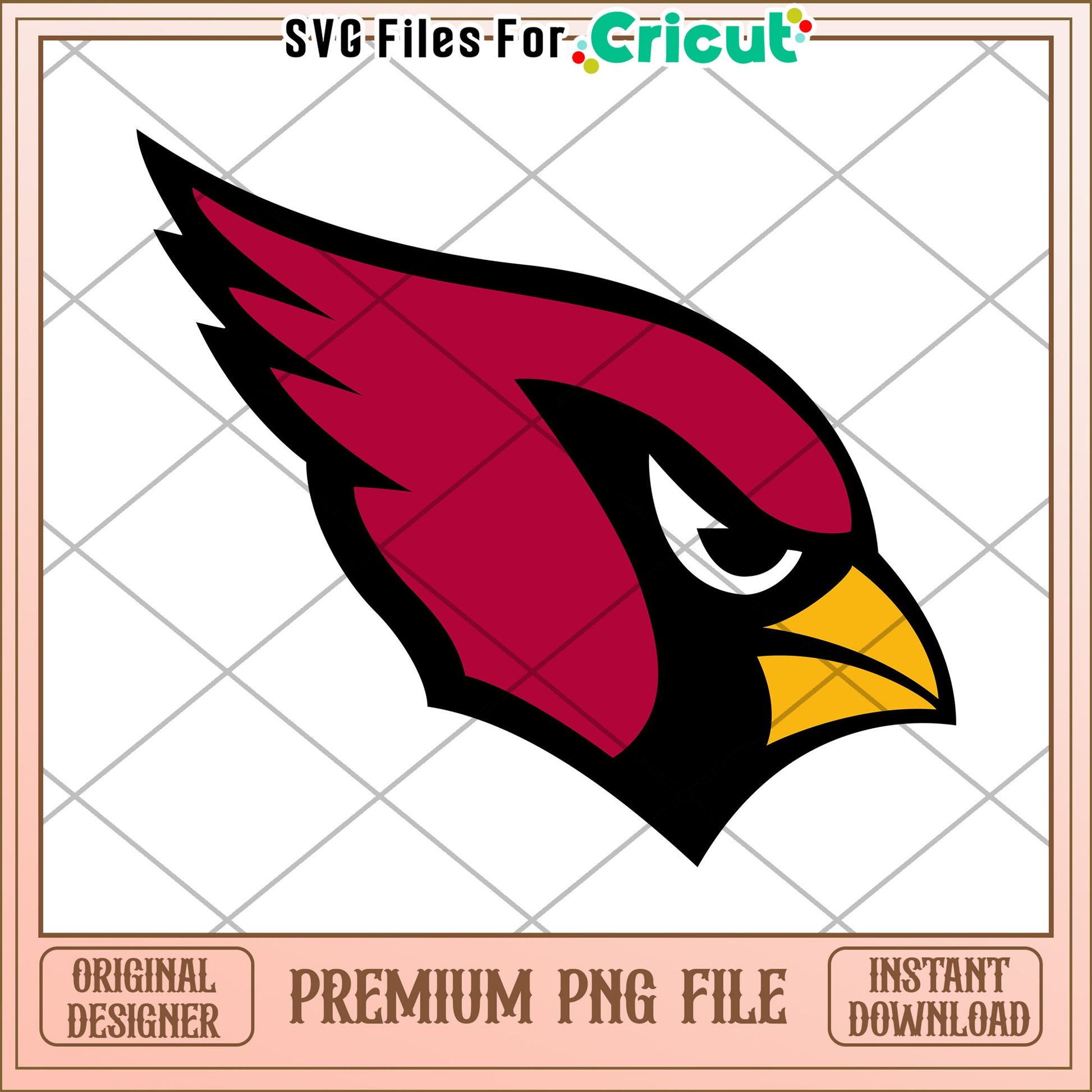 Cardinals logo PNG file for Cricut design projects, ideal for fans