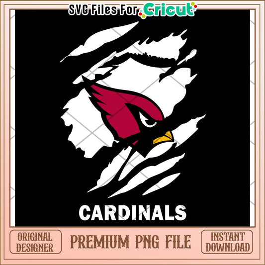 Cardinals logo design for Cricut, perfect for crafting projects