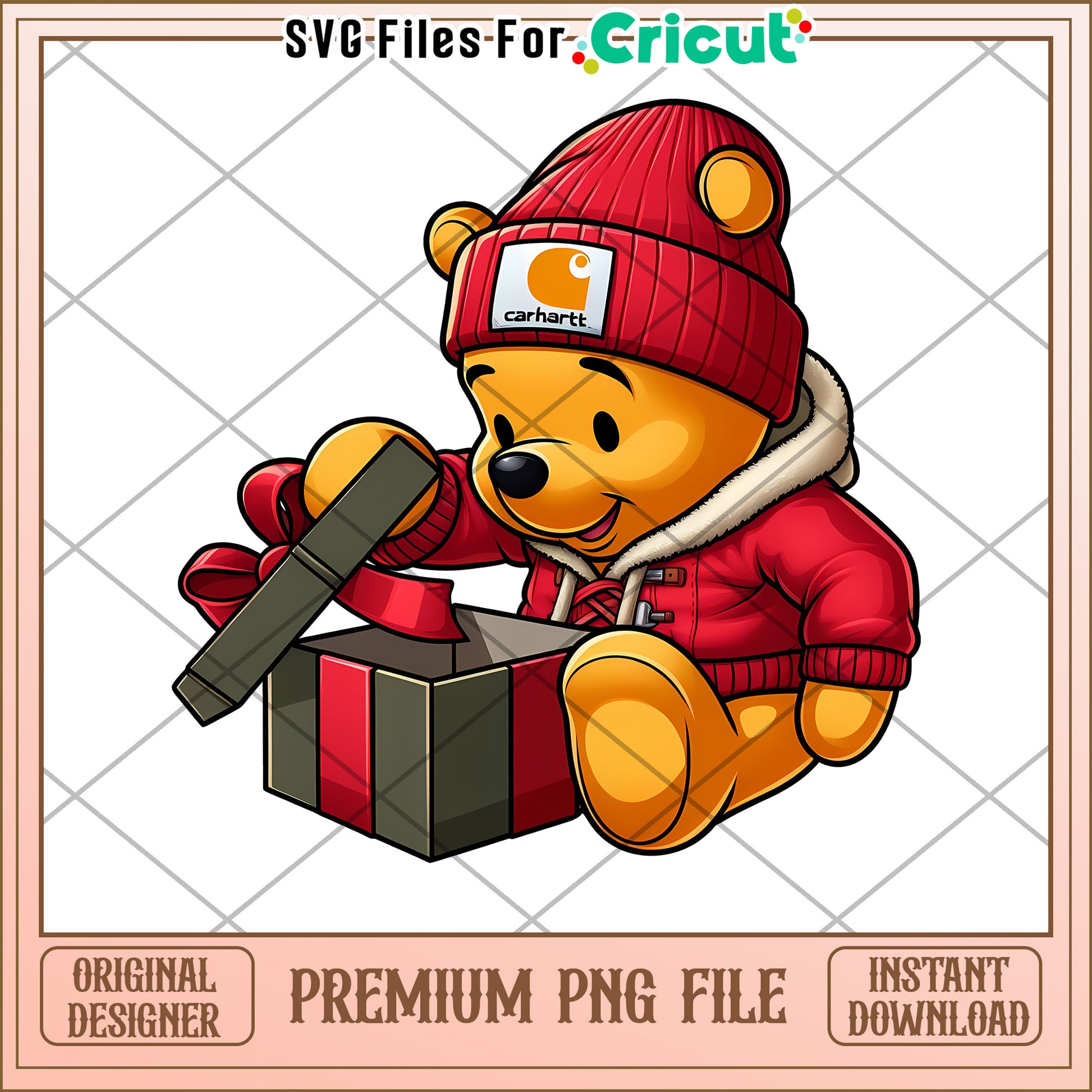Carhartt Bear PNG Cricut File Instant Download