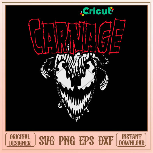 Carnage Venom Svg-Svgfilesforcricut