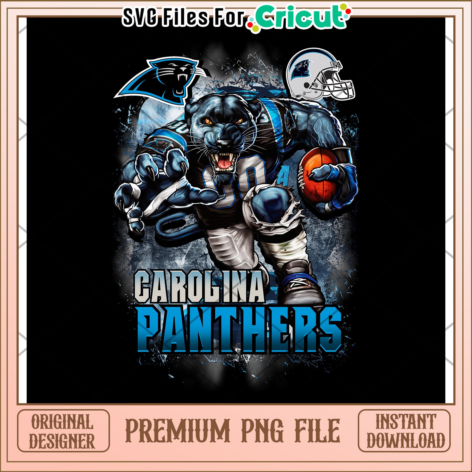 Carolina Panthers PNG Design, Perfect for Cricut Projects