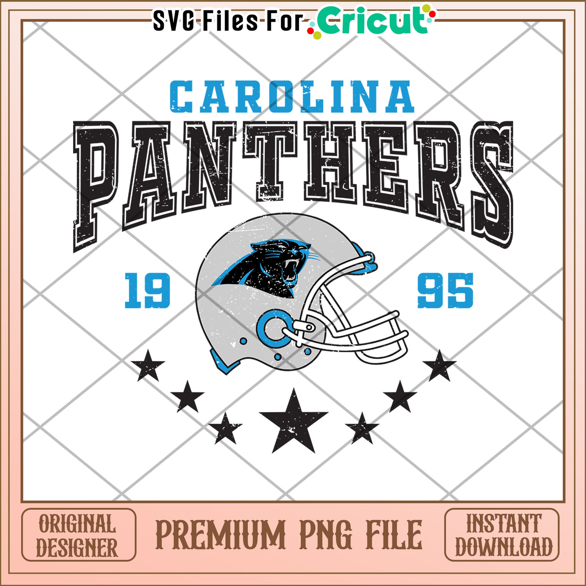 Carolina Panthers PNG design for Cricut, perfect for football fans