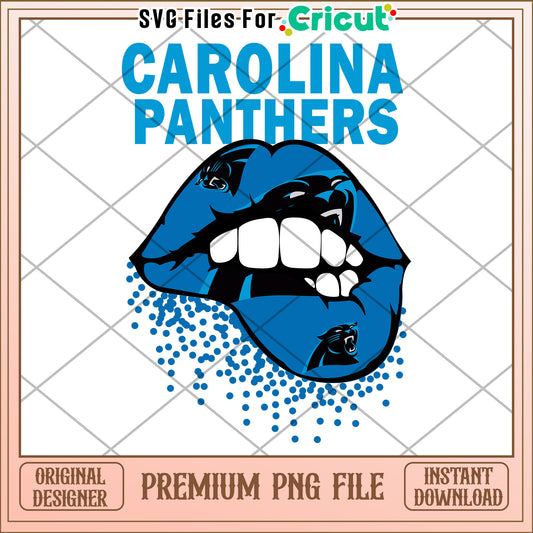 Carolina Panthers PNG design for Cricut fans, ideal for crafting