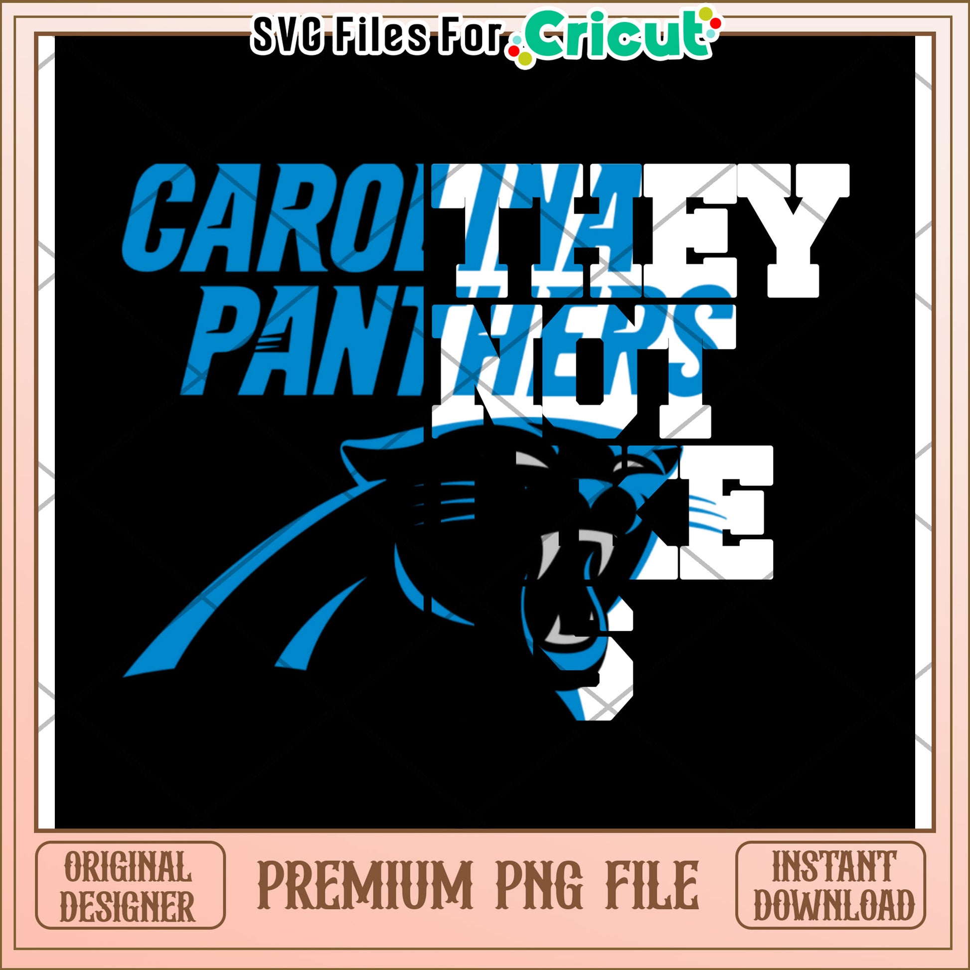 Carolina Panthers PNG file, stylish design for Cricut users