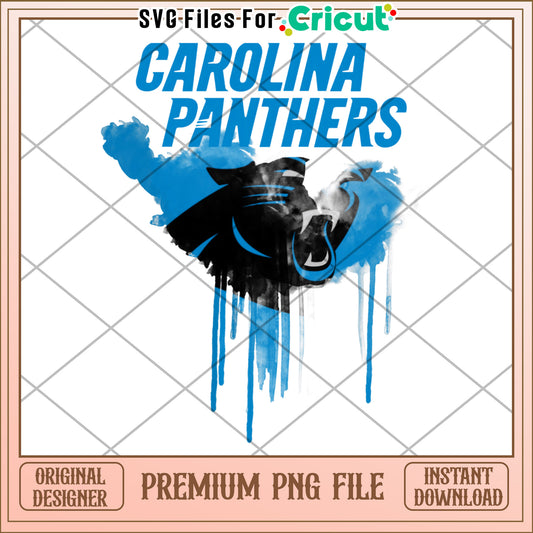 Carolina Panthers PNG image for Cricut projects, digital download available