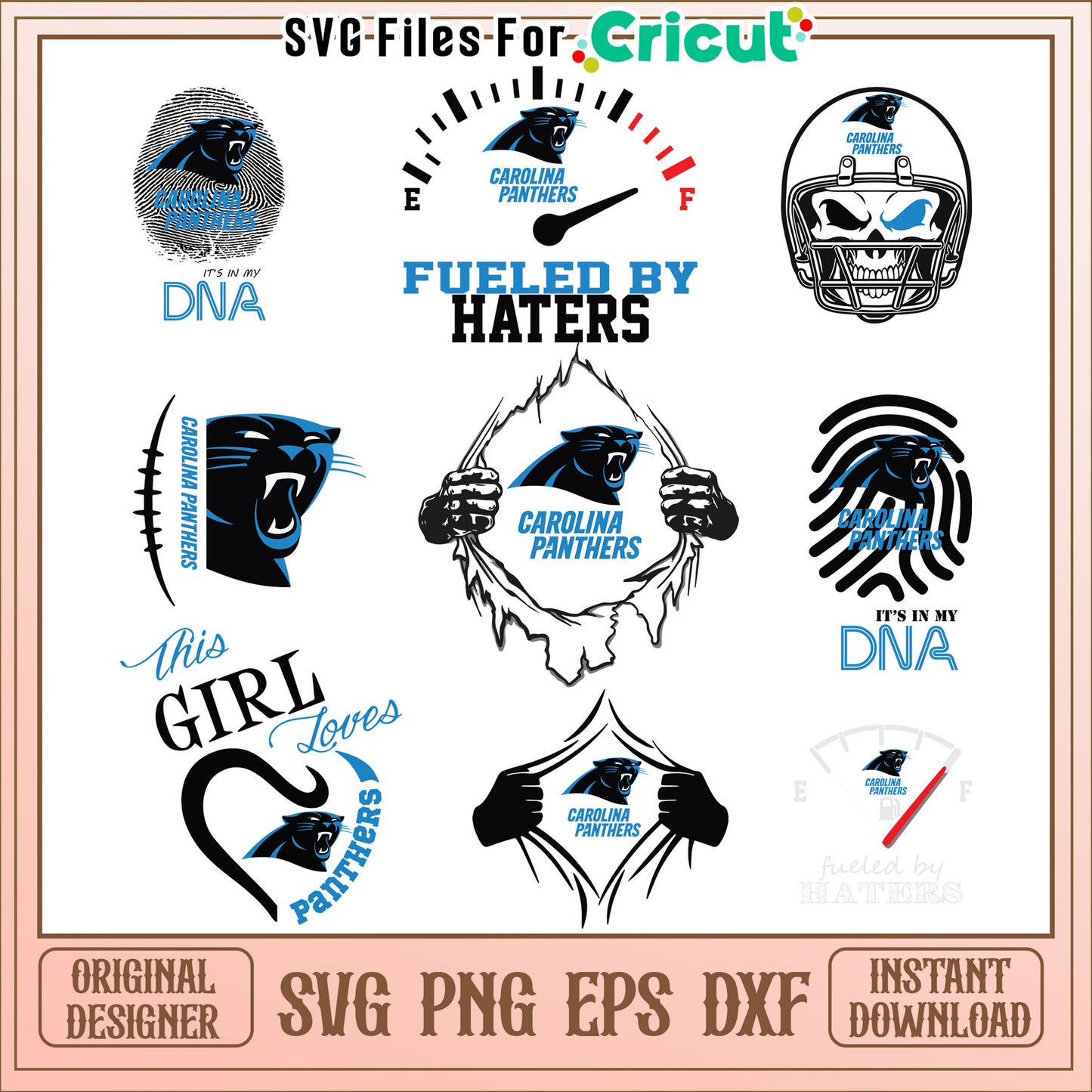 Carolina Panthers SVG Bundle Instant Download