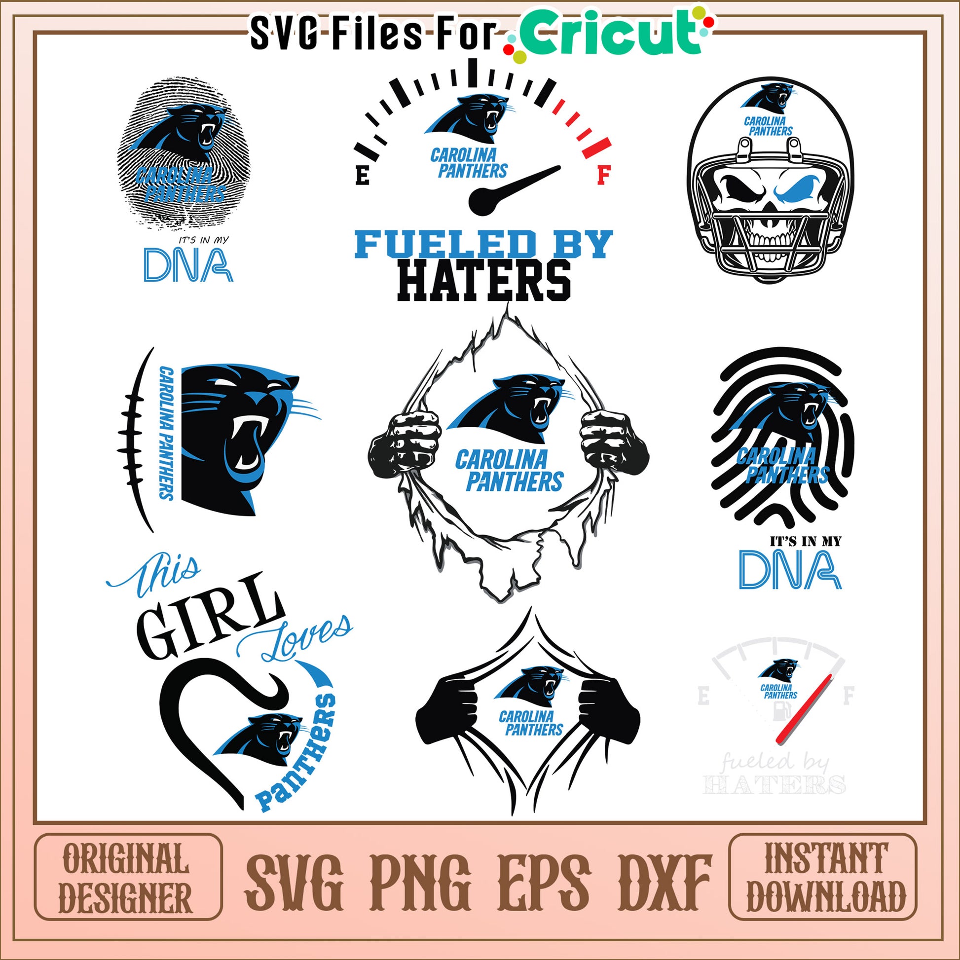 Carolina Panthers SVG Bundle Instant Download