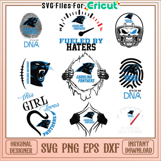Carolina Panthers SVG Bundle Instant Download