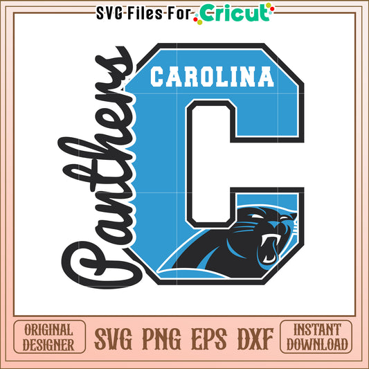 Carolina Panthers SVG Design for Fans and Crafters