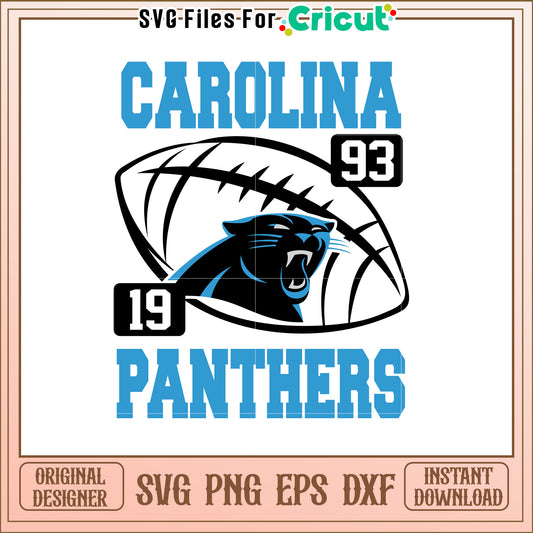 Carolina Panthers SVG Design for Fans and Crafts