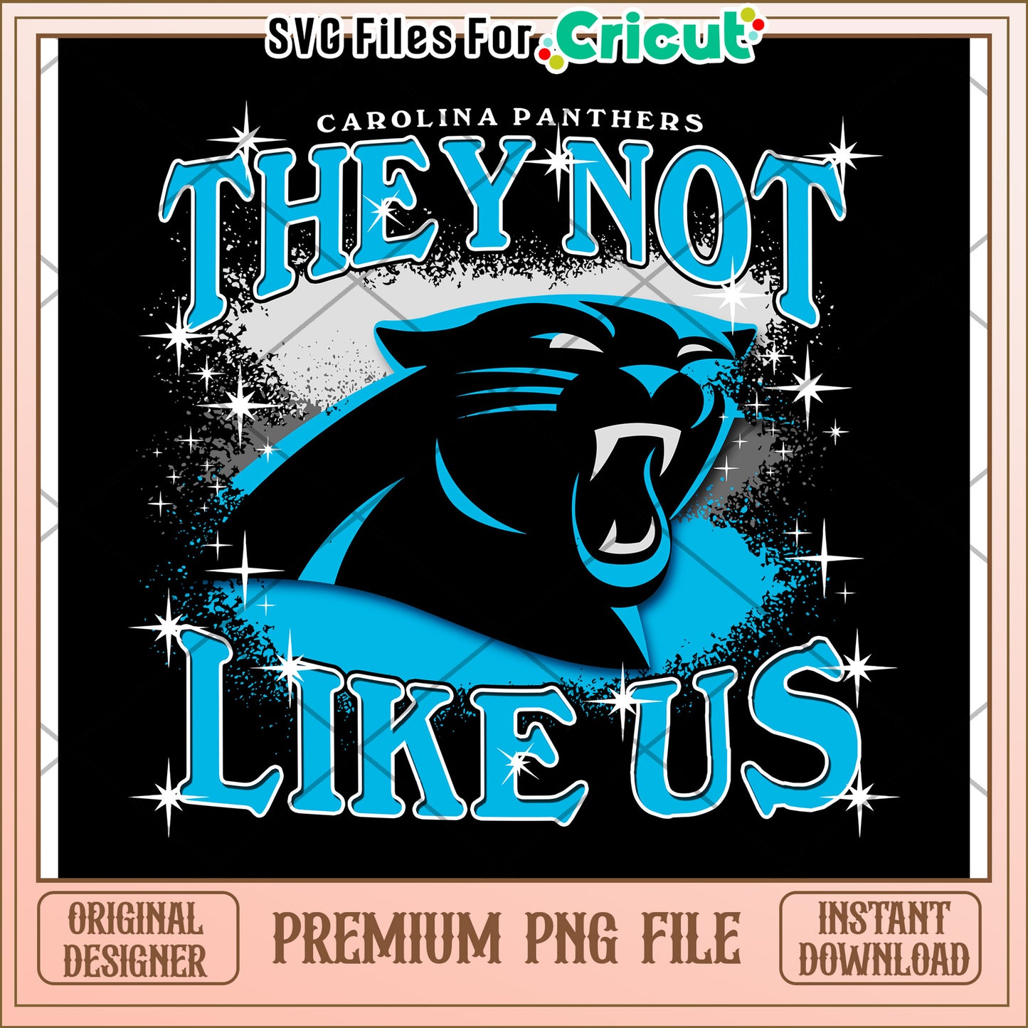 Carolina Panthers design, premium PNG file for instant download