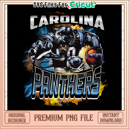 Carolina Panthers graphic design, premium PNG file download