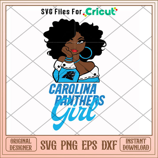 Carolina Panthers Girl nfl teams svg, Carolina Panthers svg, new nfl svg 