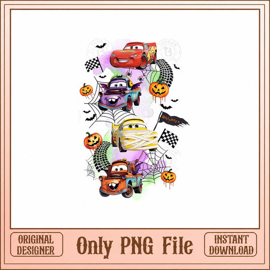 Cars Halloween SVG Bundle, Lightning McQueen Mater SVG, PNG