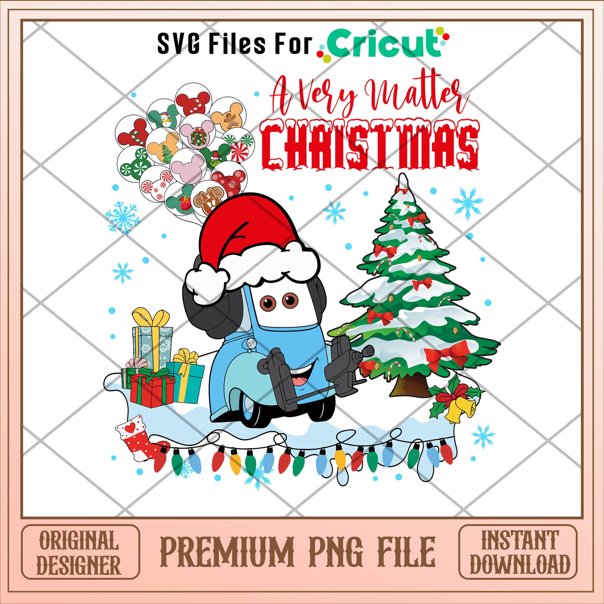 Cars a very matter christmas guido png, cars png, christmas png