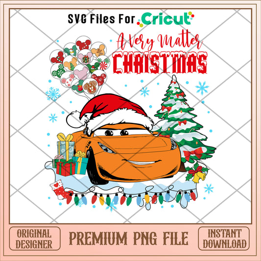 Cars a very matter christmas snotrod png, cars png, christmas png