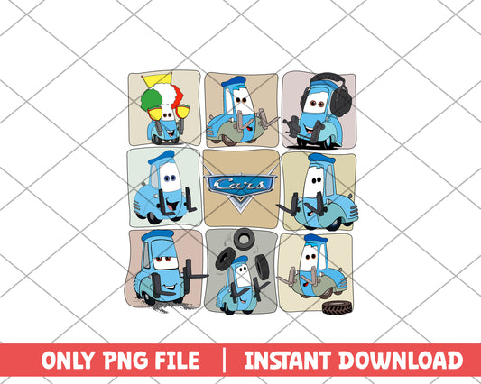 Cars guido disney png