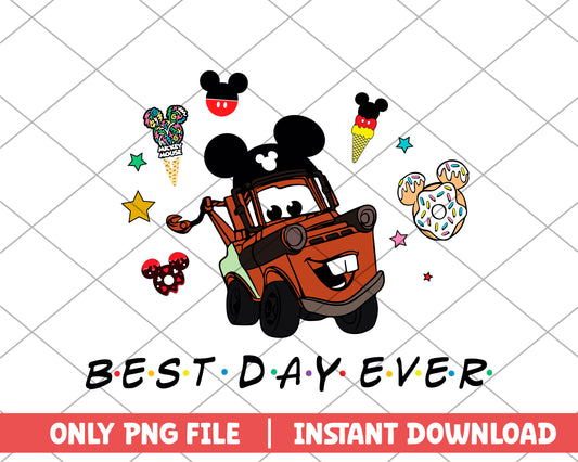 Cars mater best day ever disney png