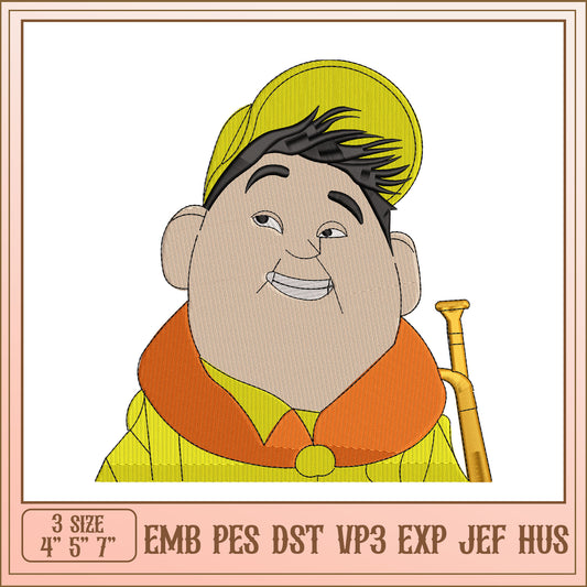 Cartoon Boy Embroidery Design