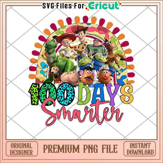 Cartoon character 100 days smarter png, toy story casts png