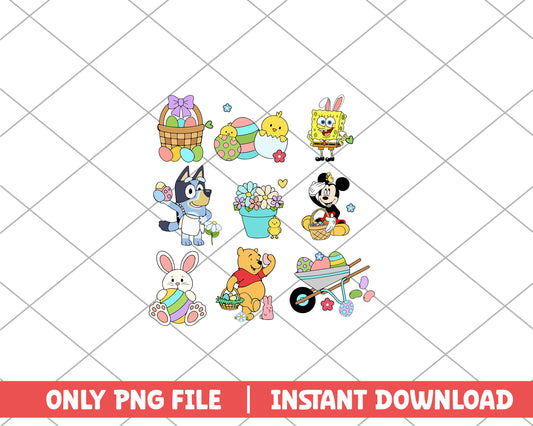 Cartoon character easter png