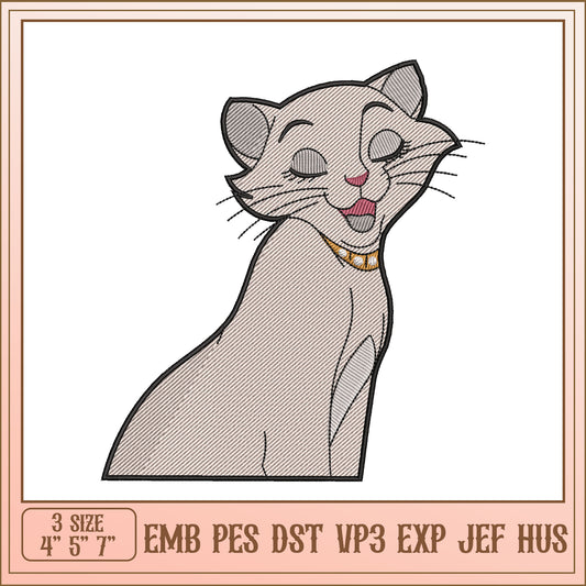 Cat Embroidery Design - EMB PES DST