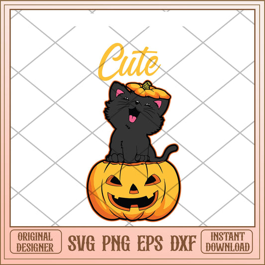 Cat spooky cute halloween svg, halloween Svg, digital download